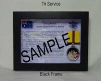 Framed for Display - Iraq medal Tri - Service Australian Defence Force