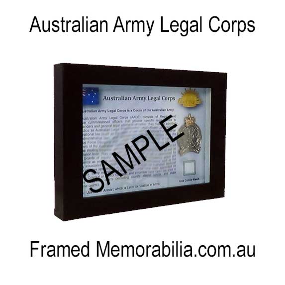 Australian Army Legal Corps | Framed Memorabilia