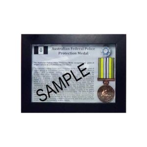 Australian Federal Police Protection Medal - Black