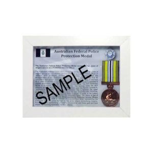 Australian Federal Police Protection Medal - White