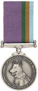 Canine Operational Service Medal - Framed Memorabilia