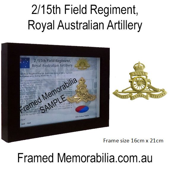 2/15th Field Regiment Royal Australian Artillery | WWII