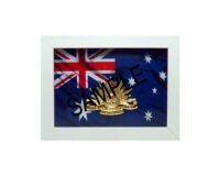 Plaque Badge Australian Army White frame