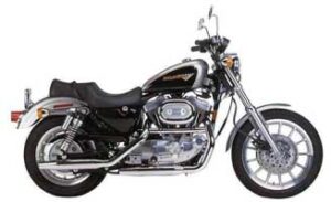 Harley Davidson XL 1200c Sportster Custom (1999) - framedmemorabilia.com.au