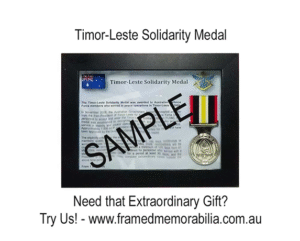 Timor Leste Solidarity Medal - Tri-Service
