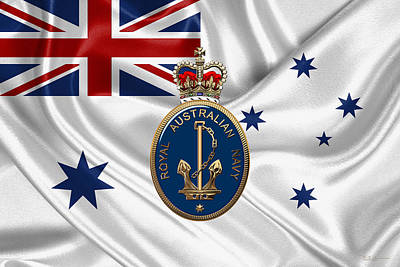 Royal Australian Navy badge flag