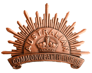 Framed for Display is the Rising Sun Badge of the Australian Army - Australian Commonwealth Horse - issued between 1902 -1904*.