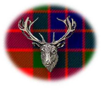 Clan Abernethy is a Scottish Highland or Lowland clan of Scotland. Framed for display is the Kilt tartan, motto and crest displaying a stag head crest. Memorabilia.