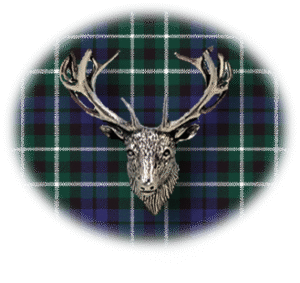 Clan Allardice is a Scottish Highland or Lowland clan of Scotland. Framed for display is the Kilt tartan, motto, and crest displaying a stag head crest. Memorabilia.