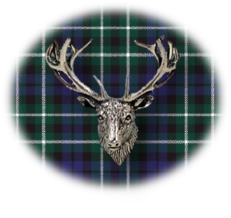 Clan Allardice is a Scottish Lowland clan of Scotland. Framed for display is the Kilt tartan, motto and crest displaying a stag head crest. Memorabilia.