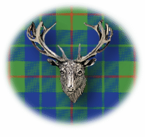 Clan Barkley is a Scottish Lowland clan of Scotland. Framed for display is the Kilt tartan, motto and crest displaying a stag head crest. Memorabilia.