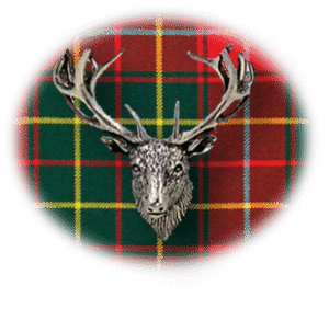 Clan Burnett is a Scottish Lowland clan of Scotland. Framed for display is the Kilt tartan, motto and crest displaying a stag head crest. Memorabilia.