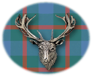 Clan Agnew is a Scottish Lowland clan of Scotland. Framed for display is the Kilt tartan, motto, and crest displaying a stag head crest. Memorabilia.