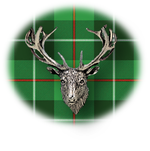 Clan Boyle is a Scottish Lowland clan of Scotland. Framed for display is the Kilt tartan, motto and crest displaying a stag head crest. Memorabilia.