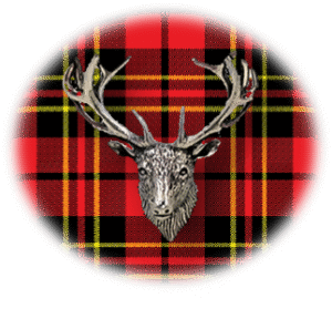 Clan Brodie is a Scottish Highland clan of Scotland. Framed for display is the Kilt tartan, motto and crest displaying a stag head crest. Memorabilia.