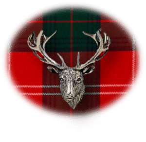 Clan Chisholm is a Scottish Lowland clan of Scotland. Framed for display is the Kilt tartan, motto and crest displaying a stag head crest. Memorabilia.