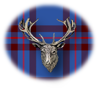 Clan Elliot is a Scottish Lowland clan of Scotland. Framed for display is the Kilt tartan, motto and crest displaying a stag head crest. Memorabilia.
