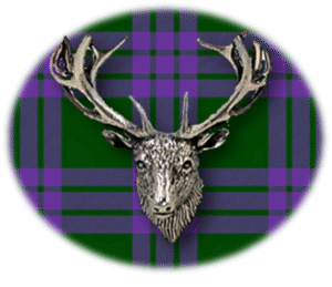 Clan Elphinstone is a Scottish Lowland clan of Scotland. Framed for display is the Kilt tartan, motto, and crest displaying a stag head crest. Memorabilia.