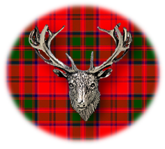 Clan Grant is a Scottish Highland clan of Scotland. Framed for display is the Kilt tartan, motto, and crest displaying a stag head crest. Memorabilia.