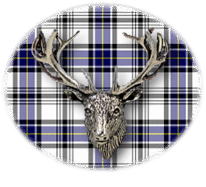 Clan Hannay is a Scottish Lowland clan of Scotland. Framed for display is the Kilt tartan, motto, and crest displaying a stag head crest. Memorabilia. Clan Hannay is a Scottish Lowland clan of Scotland. Framed for display is the Kilt tartan, motto, and crest displaying a stag head crest. Memorabilia.