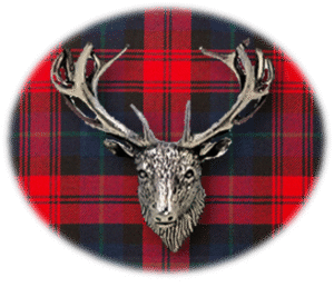 Clan MacLachlan is a Scottish Highland clan of Scotland. Framed for display is the Kilt tartan, motto, and crest displaying a stag head crest. Memorabilia.