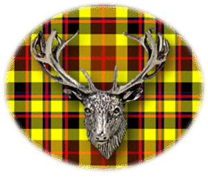 Clan Jardine is a Scottish Lowland clan of Scotland. Framed for display is the Kilt tartan, motto, and crest displaying a stag head crest. Memorabilia.