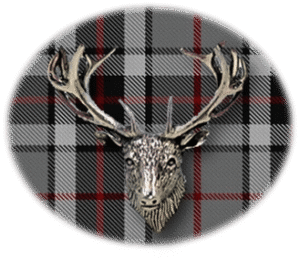 Clan MacTavish is a Scottish Highland clan of Scotland. Framed for display is the Kilt tartan, motto, and crest displaying a stag head crest. Memorabilia.