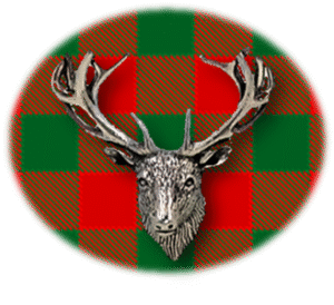 Clan Moncreiffe is a Scottish Highland or Lowland clan of Scotland. Framed for display is the Kilt tartan, motto, and crest displaying a stag head crest. Memorabilia.