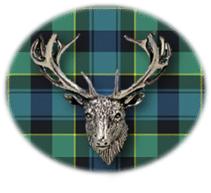 Clan Mouat is a Scottish Highland clan of Scotland. Framed for display is the Kilt tartan, motto, and crest displaying a stag head crest. Memorabilia.