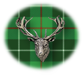 Clan Newlands is a Scottish Lowland clan of Scotland. Framed for display is the Kilt tartan, motto and crest displaying a stag head crest. Memorabilia.