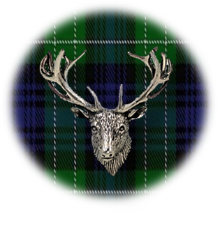 Clan Abercrombie is a Scottish Highland or Lowland clan of Scotland. Framed for display is the Kilt tartan, motto and crest displaying a stag head crest. Memorabilia.