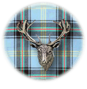 Clan Bell is a Scottish Lowland clan of Scotland. Framed for display is the Kilt tartan, motto, and crest displaying a stag head crest. Memorabilia.