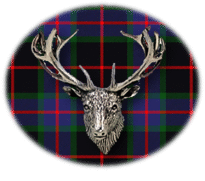 Clan Nairn is a Scottish Highland clan of Scotland. Framed for display is the Kilt tartan, motto, and crest displaying a stag head crest. Memorabilia.