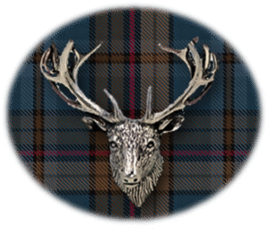 Clan Renton is a Scottish Highland or Lowland clan of Scotland. Framed for display is the Kilt tartan, motto, and crest displaying a stag head crest. Memorabilia.