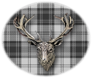Clan Troup is a Scottish Highland clan of Scotland. Framed for display is the Kilt tartan, motto, and crest displaying a stag head crest. Memorabilia.