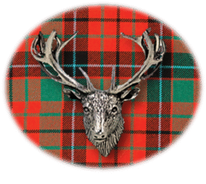 Clan Nicolson is a Scottish Lowland clan of Scotland. Framed for display is the Kilt tartan, motto, and crest displaying a stag head crest. Memorabilia.