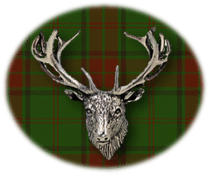 Clan Pollock is a Scottish Lowland clan of Scotland. Framed for display is the Kilt tartan, motto, and crest displaying a stag head crest. Memorabilia.