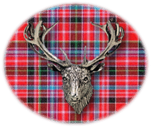 Clan Straiton is a Scottish Lowland clan of Scotland. Framed for display is the Kilt tartan, motto, and crest displaying a stag head crest. Memorabilia.