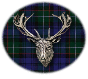 Clan Sempill is a Scottish Highland or Lowland clan of Scotland. Framed for display is the Kilt tartan, motto, and crest displaying a stag head crest. Memorabilia.
