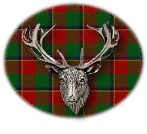 Clan Turnbull is a Scottish Highland clan of Scotland. Framed for display is the Kilt tartan, motto, and crest displaying a stag head crest. Memorabilia.