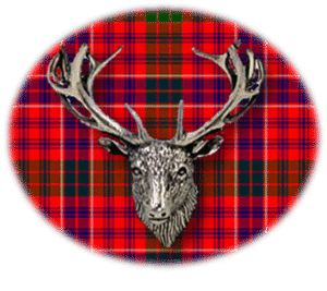 Clan MacRae is a Scottish Highland clan of Scotland. Framed for display is the Kilt tartan, motto, and crest displaying a stag head crest. Memorabilia.